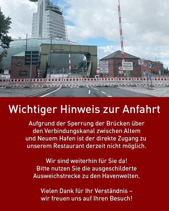 Wichtiger Hinweis zur Anfahrt
